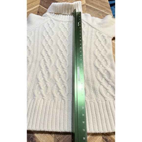 Fjall‎ Raven Sweater Ovik Cable Knit Roll Neck Wool Pullover Women's Small New - Picture 8 of 13